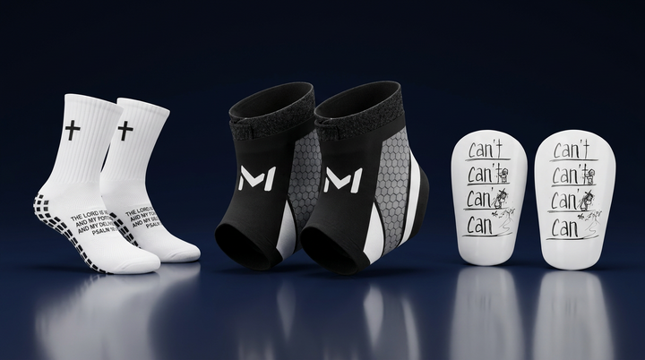 Football Pro-Set: 2× AnklePRO™ + Socks + Shin guards